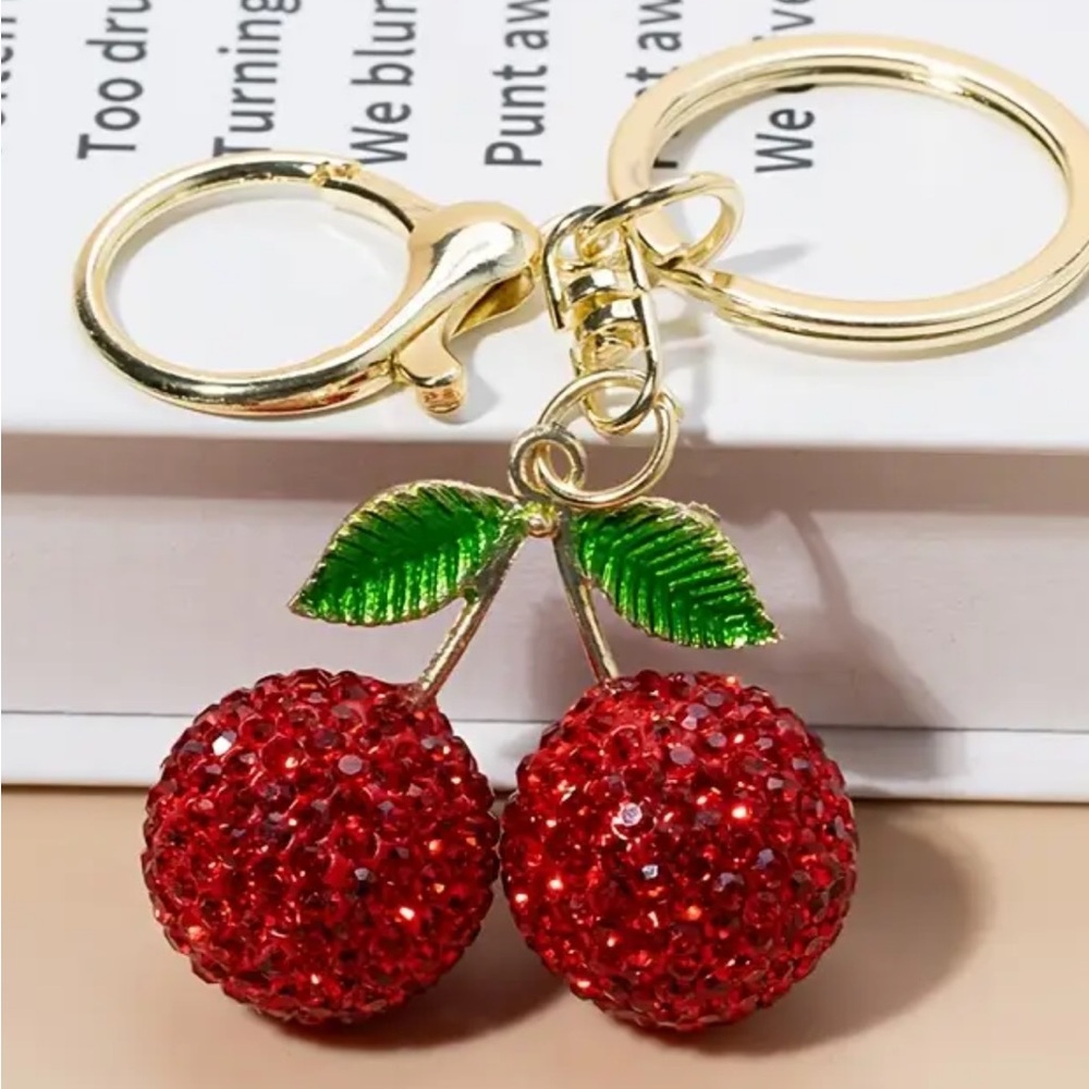 Sparkling Cherry Keychain